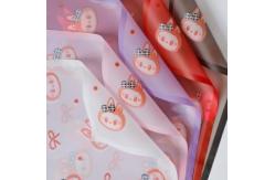 China Labubu Magic Edge Mist Paper Love Bow Flower Packaging Paper supplier