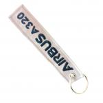 ​Custom Airbus Keychain - Aviation-Themed Embroidered Gift with Durable Metal Ring & Eco Materials​ for sale