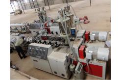 China PVC Pelletizing Conical Plastic Twin Screw Extruder supplier