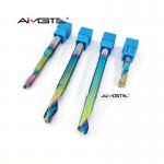 DLC Coating Carbide End Mill Cutter h6 Single Flute End Mill OEM For Wood Aluminium for sale