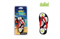China Slipper Shaped Black Ice Smell MSDS Air Freshener Car Hanging supplier