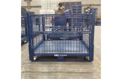 China Foldable Stillage Pallet Cage Depth 800mm With Padlock Locking System supplier
