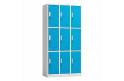 China Home Office Use Lockable 9 Door Metal File Locker Freestanding supplier