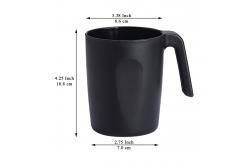 China Plastic Cups With Handles 15oz Reusable Water Cup For Camping supplier