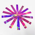 Factory Wholesale Laser Glitter Flash Wrist Strap Customized Style Barcode Logo Shiny Laser Paper Wristband For Events for sale