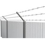 Airport 358 Anti Climb Security Fence 76.2*12.7mm Opening Powder Coated for sale