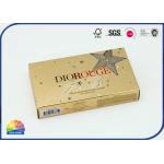 Gold Cardboard Folding Box Printed Inside Plastic Tray For Lipstick for sale