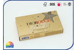 China Gold Cardboard Folding Box Printed Inside Plastic Tray For Lipstick supplier