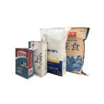 Food Grade Multi Wall Paper Sacks 20kg 25kg Square Bottom Kraft Paper Valve Bag for sale