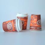 China Disposable 8.5oz single paper cup 230ml plastic-free coating biodegradable manufacturer