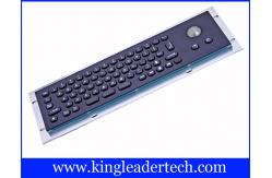China 66 Keys Black Metal Keyboard Aluminum Alloy Back Panel With Optical Trackball supplier