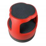 Round Step Stool with Retractable Casters Non-Slip Surface for sale