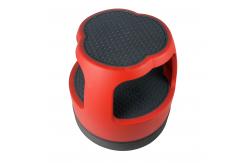 China Round Step Stool with Retractable Casters Non-Slip Surface supplier
