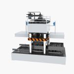 4 Way Entry Recycled Compression Molded Wood Pallet Machine for sale