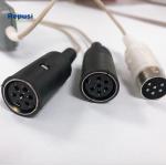 6 Pole DIN EMG Shielded Cable With Swich Conversion Cable for sale