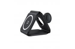 China Foldable 15W Multi Function Wireless Charger 3 In 1 Charging Station For supplier