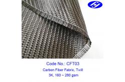 China 2x2 Twill Carbon Fiber Fabric / 240GSM Carbon Fiber Cloth Fabric 3K For Car Decoration supplier