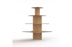China 4 Square Shelves Retail Display Stands KD Structure MDF Table Display supplier