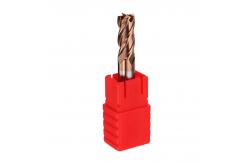 China 55 Hrc Solid Carbide End Mill / 4mm 4 Flute End Mill CNC Tools supplier