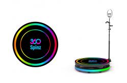 China Strip Light 360 Camera Booth 360 Photo Spinner Machine With Led Ring Light supplier