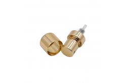 China Crimp Fine Mist Perfume Sprayer Pump With Collar Gold Silver Fea15 supplier