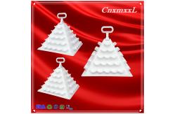 China 60 pcs macarons plastic box PET and cake base mini macaron tower supplier