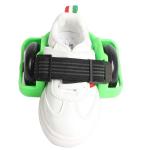 YOBANG Green Adjustable Two Wheels Skate Shoes Flashing Heel Wheels Clip on Skates