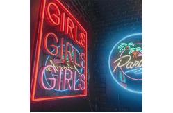 China Acrylic LED Neon Light Customized Happy Birthday Light Up Sign For Events supplier