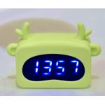 EMC CE Animal Shaped Kids Alarm Clock Digital ABS Silicone Glass Material for sale
