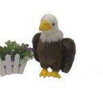 White Headed Eagle Stuffed Plush Toys 100% Pp Cotton 30cm Or Customized for sale