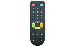 China Remote Tv Controller Shape Silicone Teether Toy For Toddler MHC New Gamepad supplier