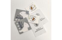 China Name Custom Embroidered Clothing Baby Labels Cotton Tape Printed Custom Woven Logo Labels supplier