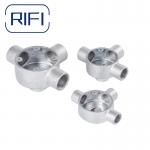 Tee 3 Way Hot Dip Galvanised Circular Junction Box For Electrical Installations for sale