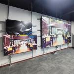 Mounted Indoor Advertisement Display , Splicing LCD Video Wall Display