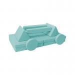 Durable Flexible Seating Foam Kids Play Sofa With Micro-Suede Removable Cover