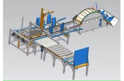 China Wood Planks Timber Stacking Machine Automatic Pallet Wood Boards Conveying Stacker Machine supplier