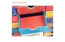 China XL Packaging Custom Luxury Boxes OEM 24 Drawer Advent Calendar Box Tea Bag Hot Chocolate Bag Hot Coffee Calendar Paper Box For Gift supplier