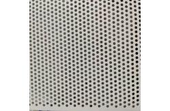 China Round Hole Decorative Aluminium Perforated Metal Cladding Powder Coated supplier