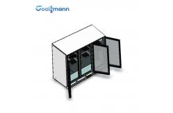 China 3 Door Undercounter Back Bar Cooler Internal LED Light Ventilated Cooling System supplier