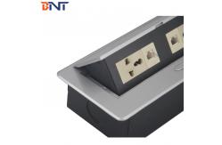 China Rectangular Conference Hidden Desk Pop Up Sockets with Bottom Connection Cables​ supplier