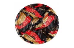 China Clear Plastic Sushi Box Black Pattern Golden Maple Leaf 5 Compartments With Lid supplier