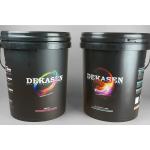 Stackable Black White 5 Gallon Plastic Bucket 20 Litre For Lubricant for sale