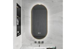 China Green Materials Custom Bathroom Mirrors Eco Friendly Bathroom Mirror With Lights supplier