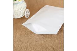 China Aluminized White k Kraft Paper Bag Self Supporting Zipper Bag supplier