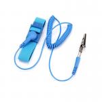 Blue 3meters Line PVC Fabric ESD Wrist Strap Bracelet For Cleanroom for sale