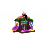 Inflatable Combos Flamingo Beach Inflatable Jump House Outdoor Bounce House Combo for sale