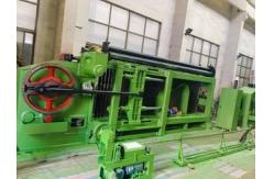 China PLC Control 4mm Weaving Galvanized Wire Net Gabion Machine supplier