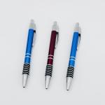 Classical Aluminum Anti Slip Pressing Ballpoint Pen With Printing logos for sale