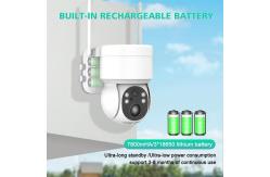 China 4MP WiFi PTZ Solar Security Camera 4G 3.7W Solar Panel Durable supplier