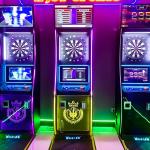 Coin Operated Stand Dart Machine Cheap Sport Arcade Machines Electronic Dartboard for sale